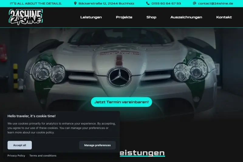 Website von 24SHINE